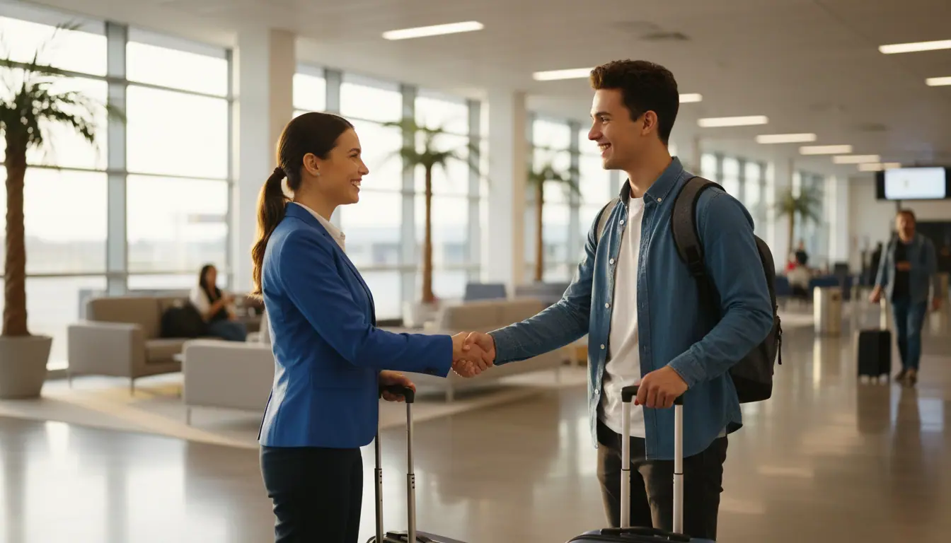 Students arriving on campus with settlement support from Next Campus