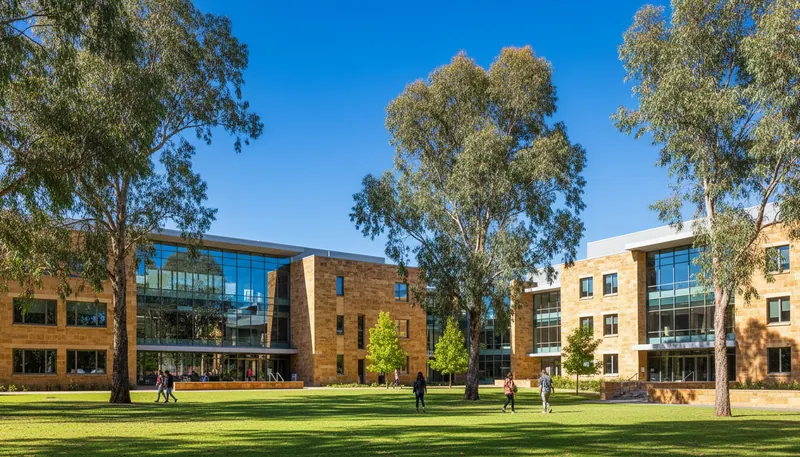 University of Melbourne campus illustration