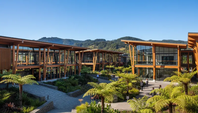 University of Auckland campus illustration