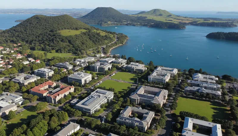 University of Waikato campus illustration